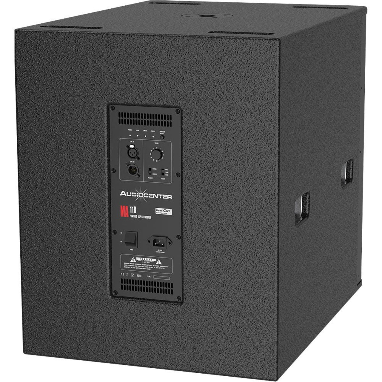 Bafle Audiocenter Ma118 Subwoofer Amplificado 18 Pulgadas