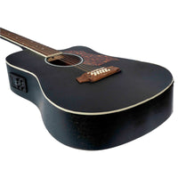 Thumbnail for Guitarra Electroacustica Bamboo Ga-4012-bk-q Con Funda 12 Cuerdas