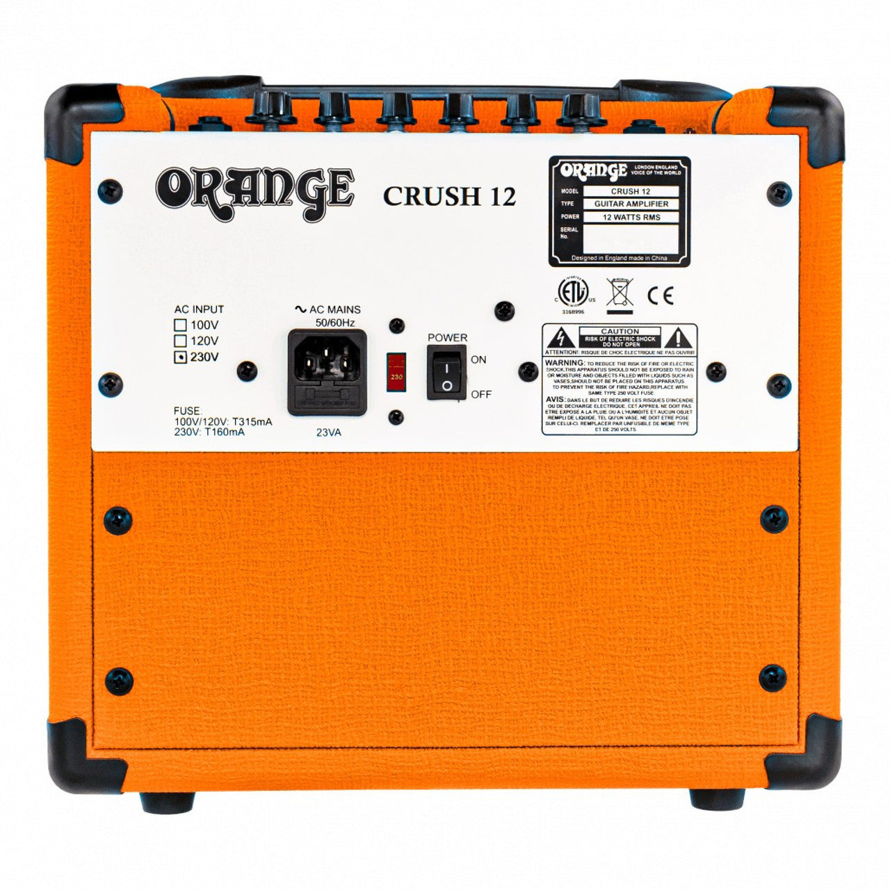 Amplificador Orange Crush 12 Para Guitarra 12 Watts