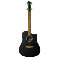 Thumbnail for Guitarra Electroacustica Bamboo Ga-4012-bk-q Con Funda 12 Cuerdas