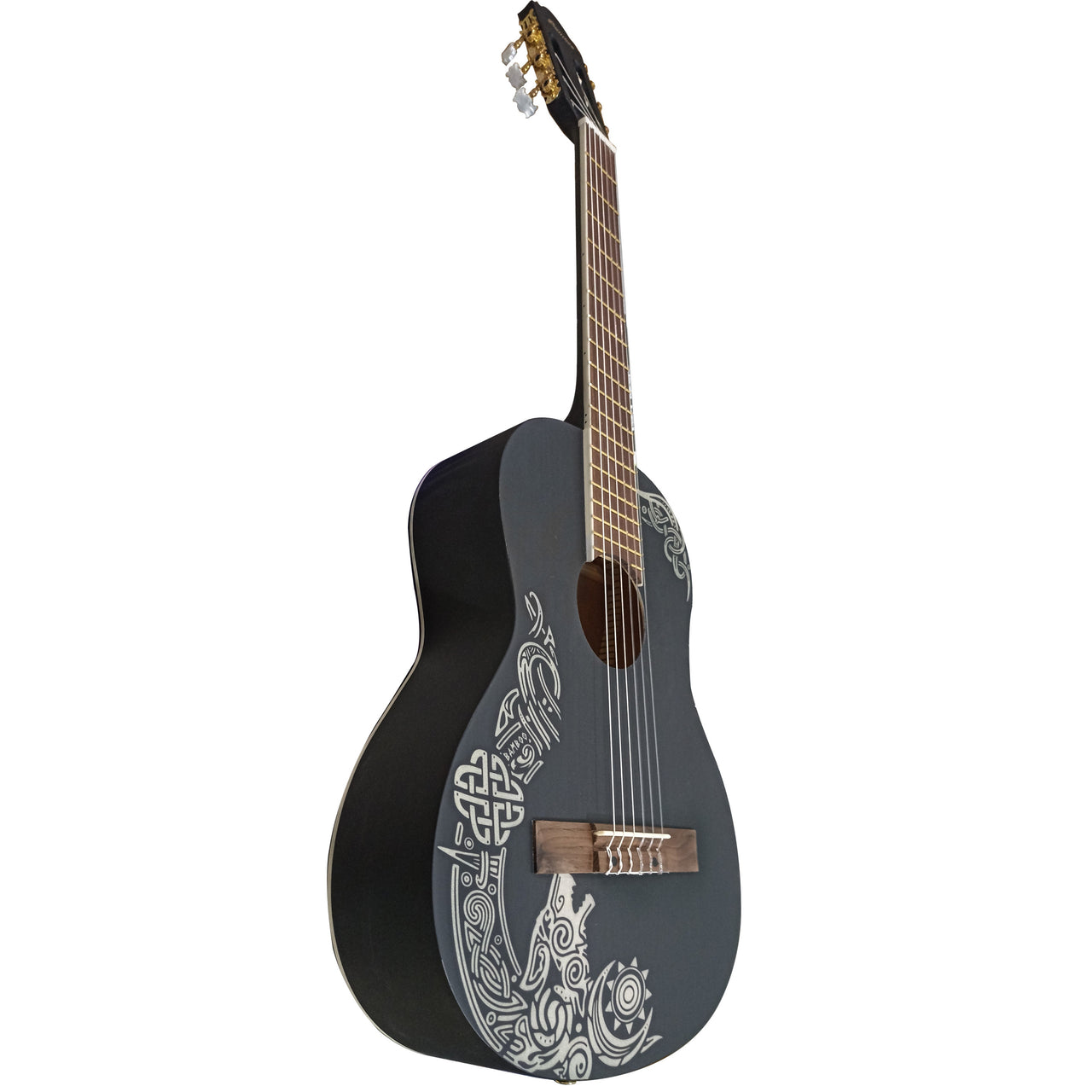 Guitarra Clasica Bamboo Gc-36-nordicwolf Con Funda 36 Pulgadas