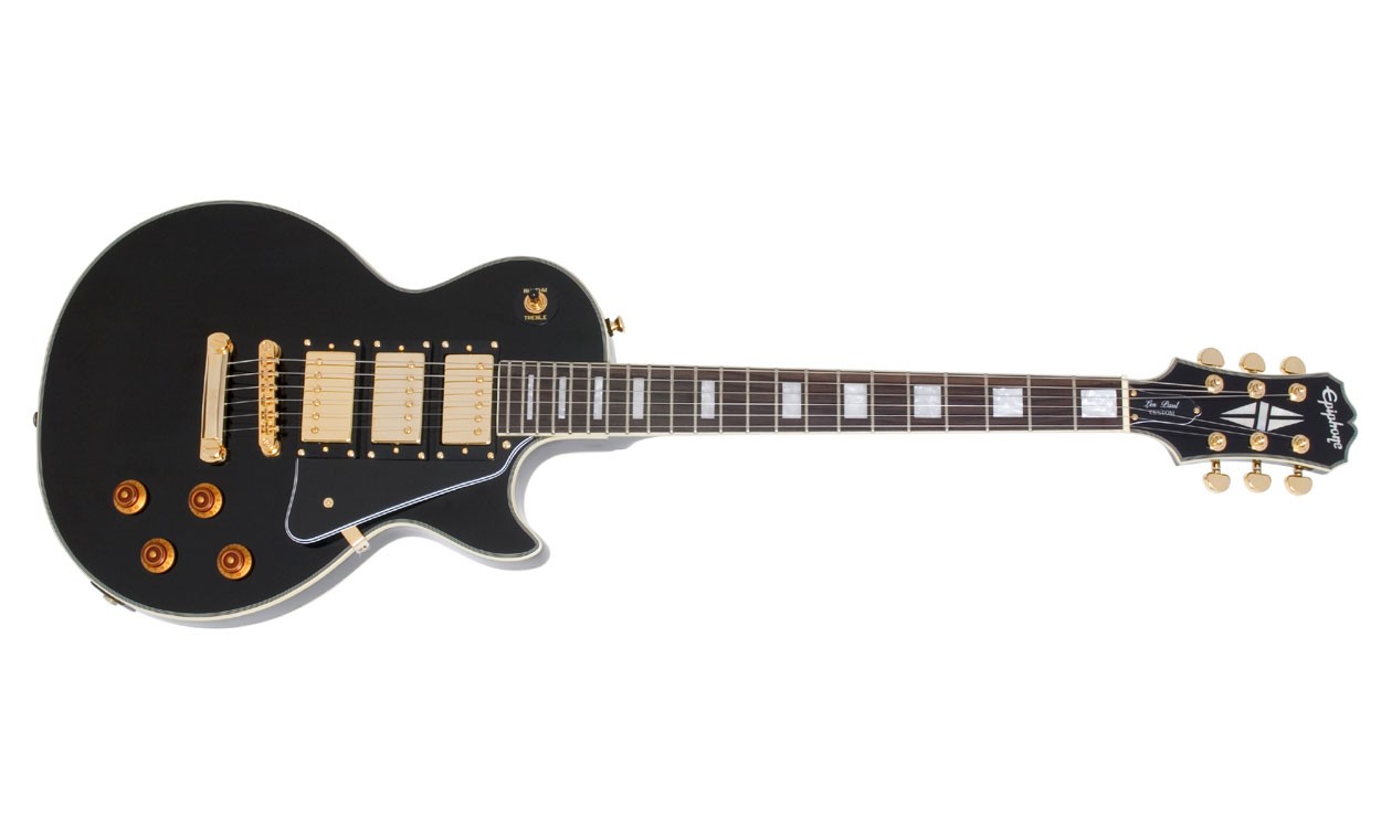 Guitarra Electrica Epiphone Lp Black Beauty Ebony Gld Hdwe