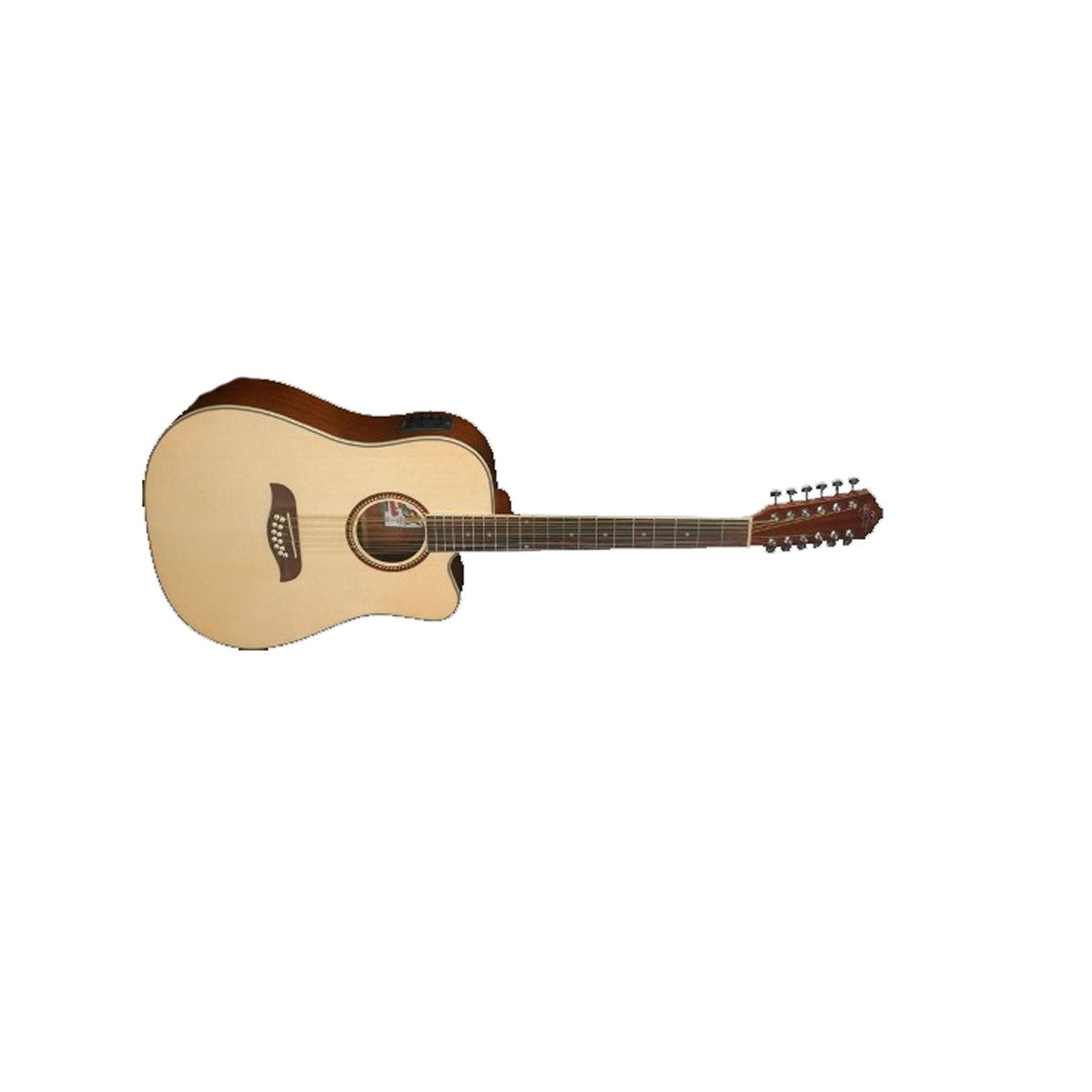 Guitarra Electroacustica Oscar Schmidt 12cdas. Natural, Od312cenat