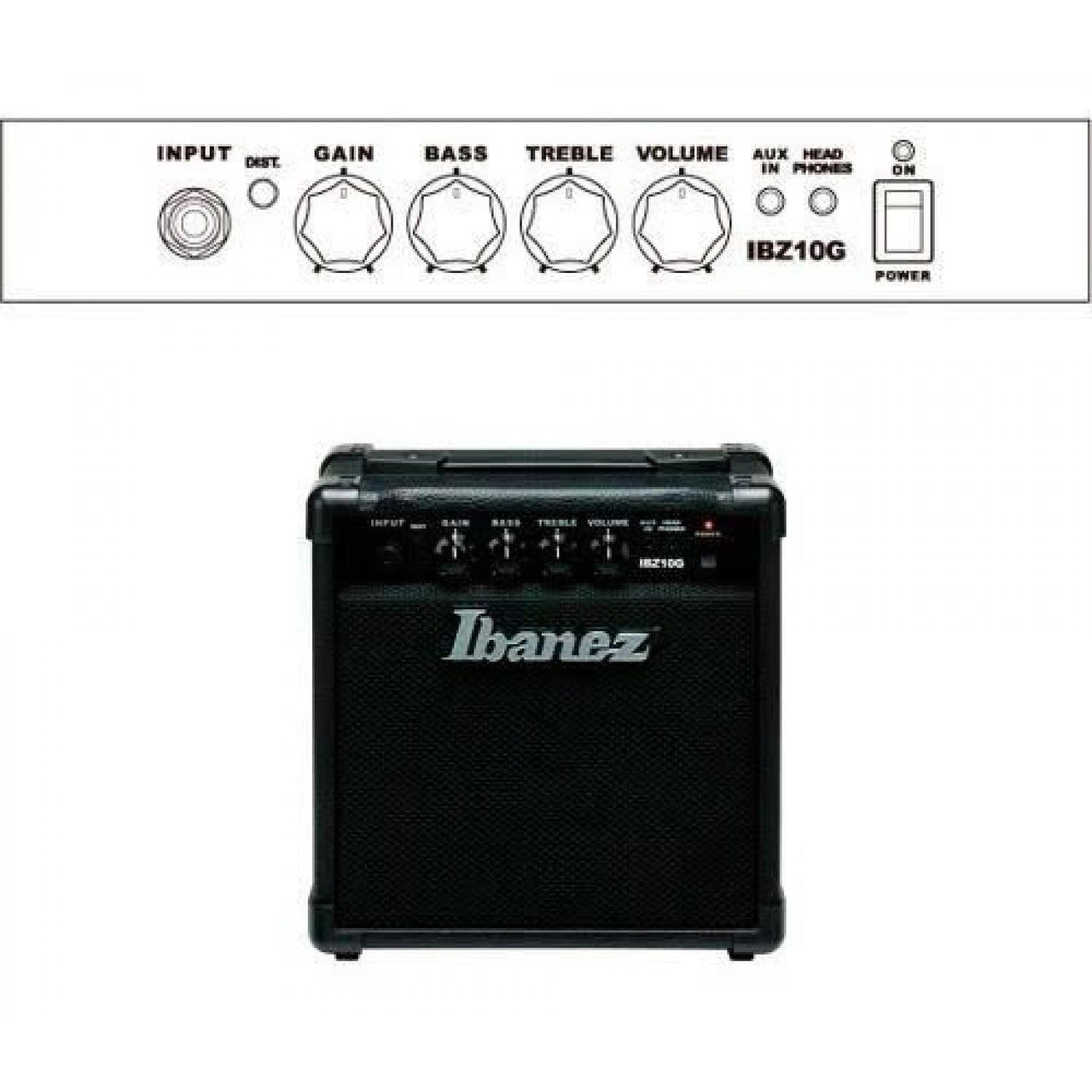 Amplificador Ibanez IBZ10G-N 10 Para Guitarra Eléctrica 10 W 1X6.5"