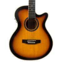 Thumbnail for Guitarra Electroacustica Mc Cartney Qag40eq-sb-gs Sombreada Con Corte