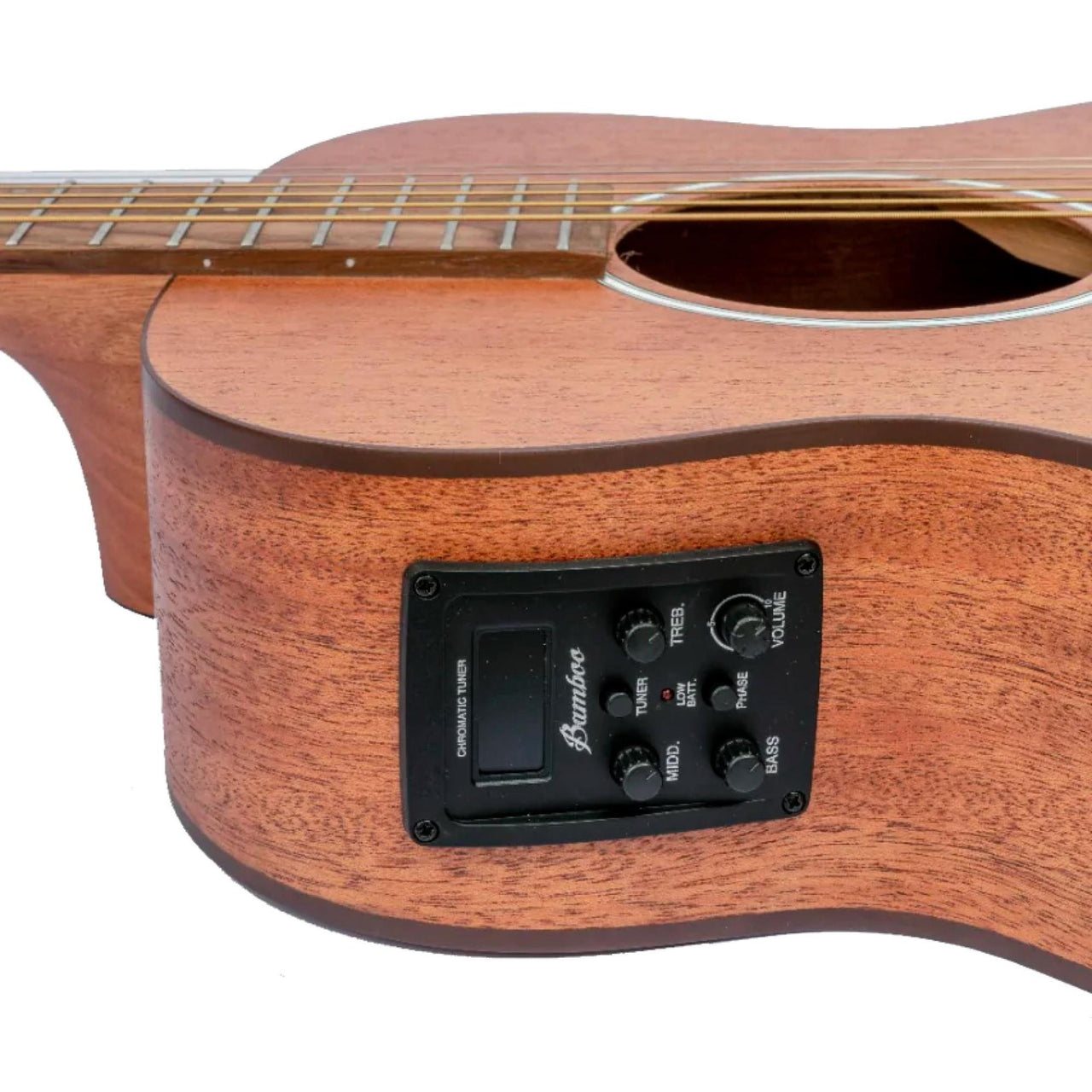Guitarra Bamboo Ga-38-maho-q Electroacustica Mahogany 38 Pulgadas Con Funda