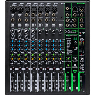 Mezcladora Mackie Profesional 12 Canales C/Efectos Y Usb, Profx12 V2