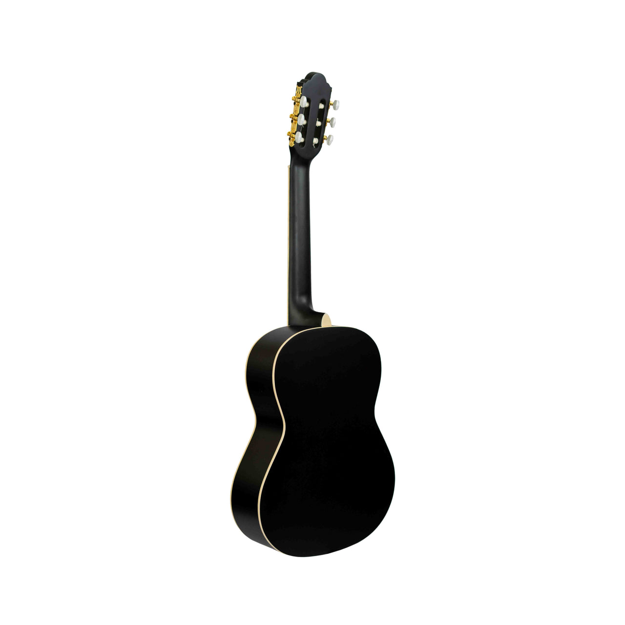 Guitarra Clasica Bamboo Gc-39-bk-ar Negra Con Funda 39 Pulgadas