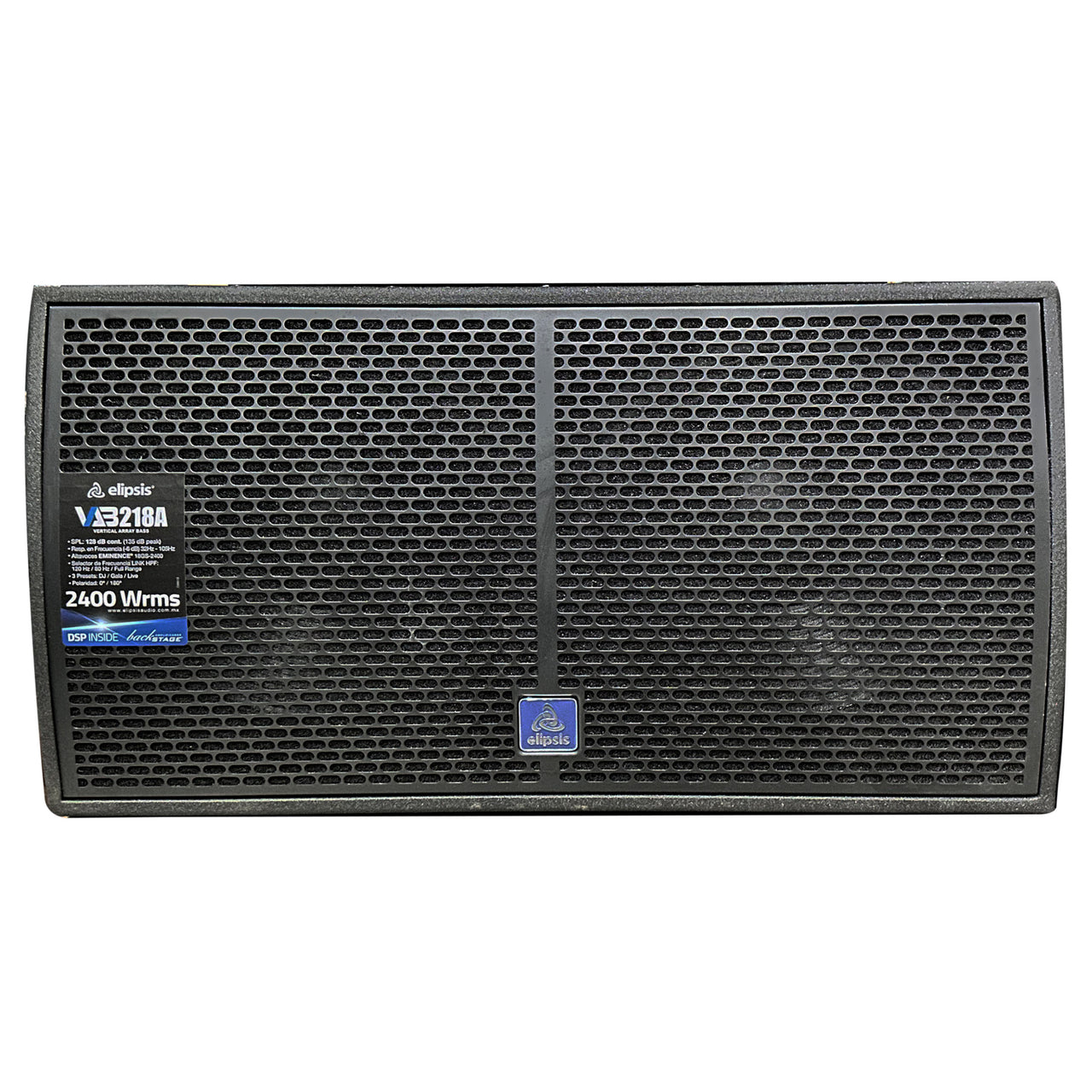 Subwoofer Elipsis Vab-218a Vertical Array Bass 2x18 Activo Con Dsp