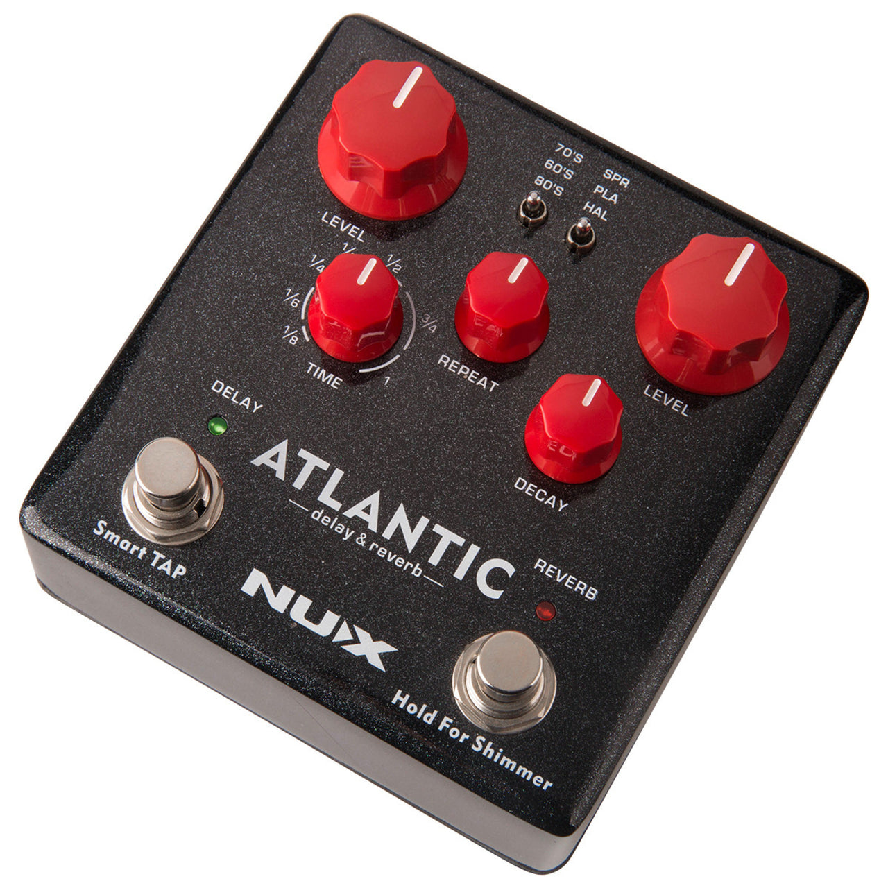 Pedal Nux Ndr-5 Atlantic Delay & Reverb Negro