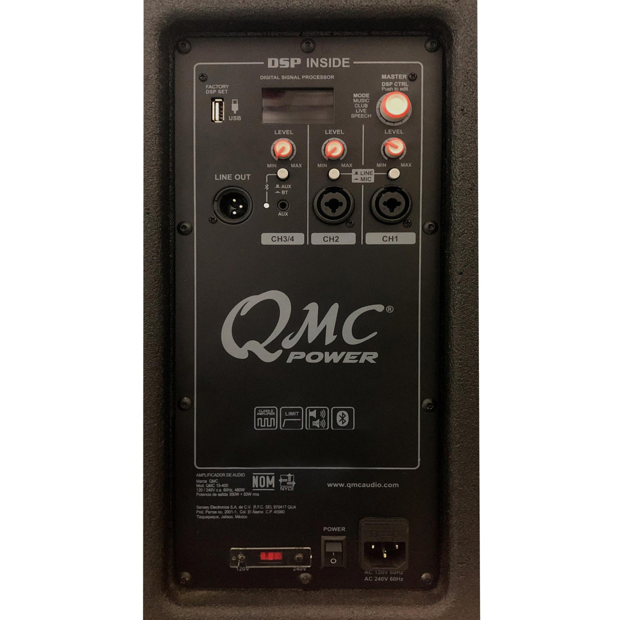 Bafle Qmc Concert Activo 2x15", Qmc-215d