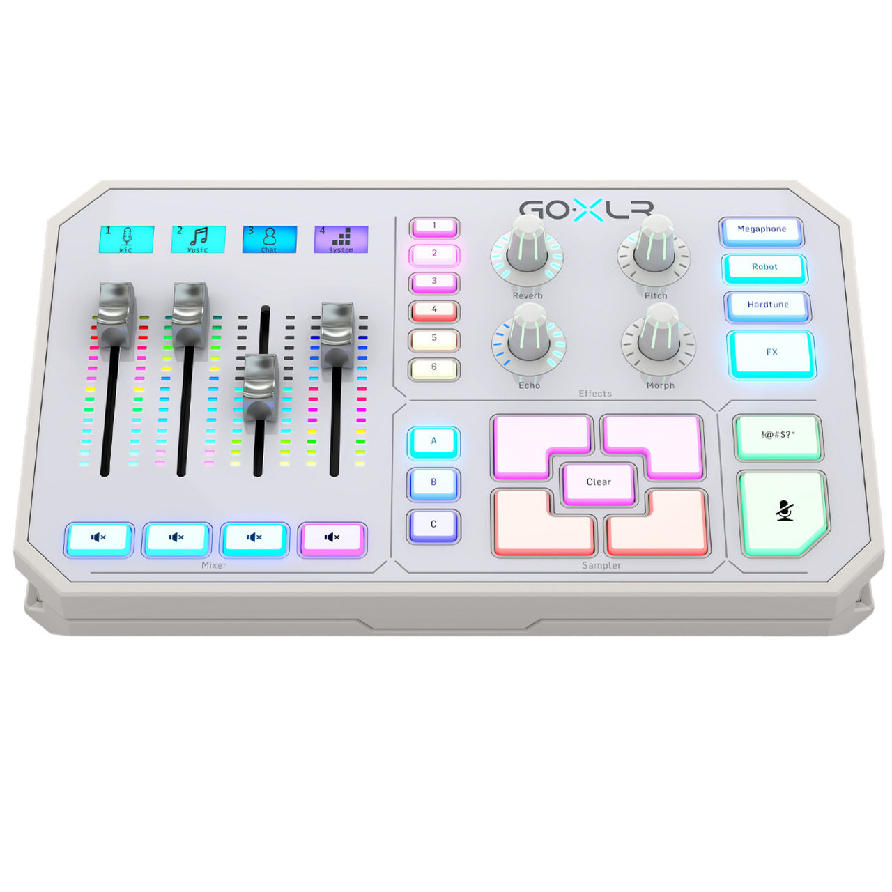 Interface Tc Helicon Goxlr-wh Usb Mezcladora 4 Canales Usb Blanco