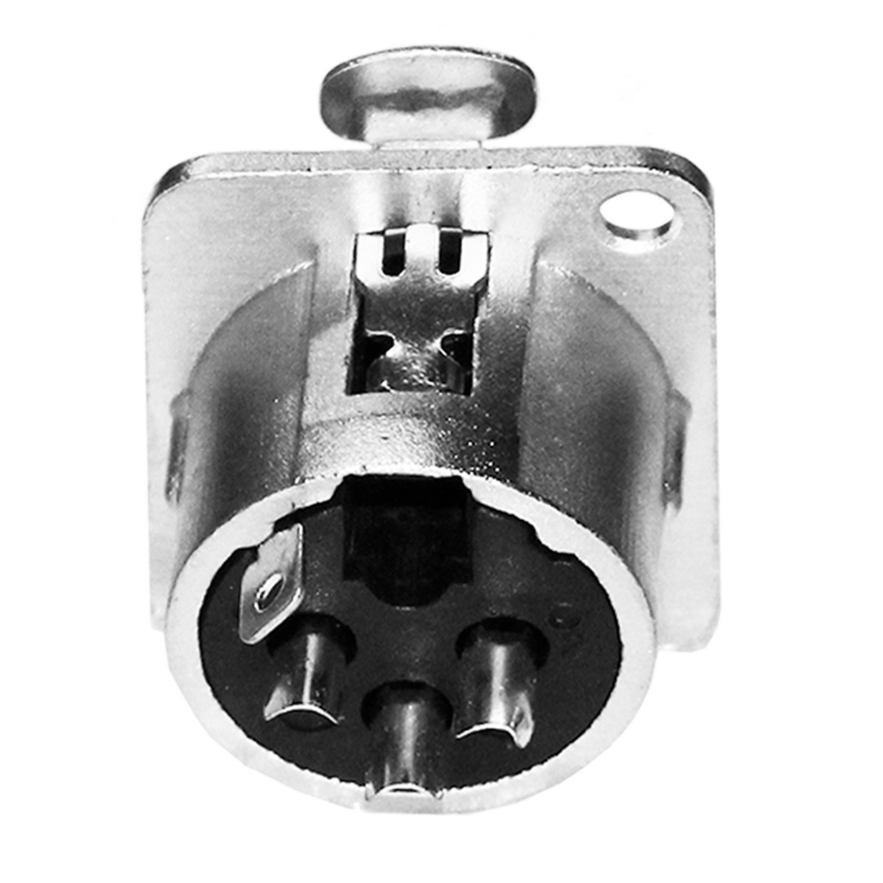 Conector Superbright K3f2c Chasis Canon Hembra Plateado