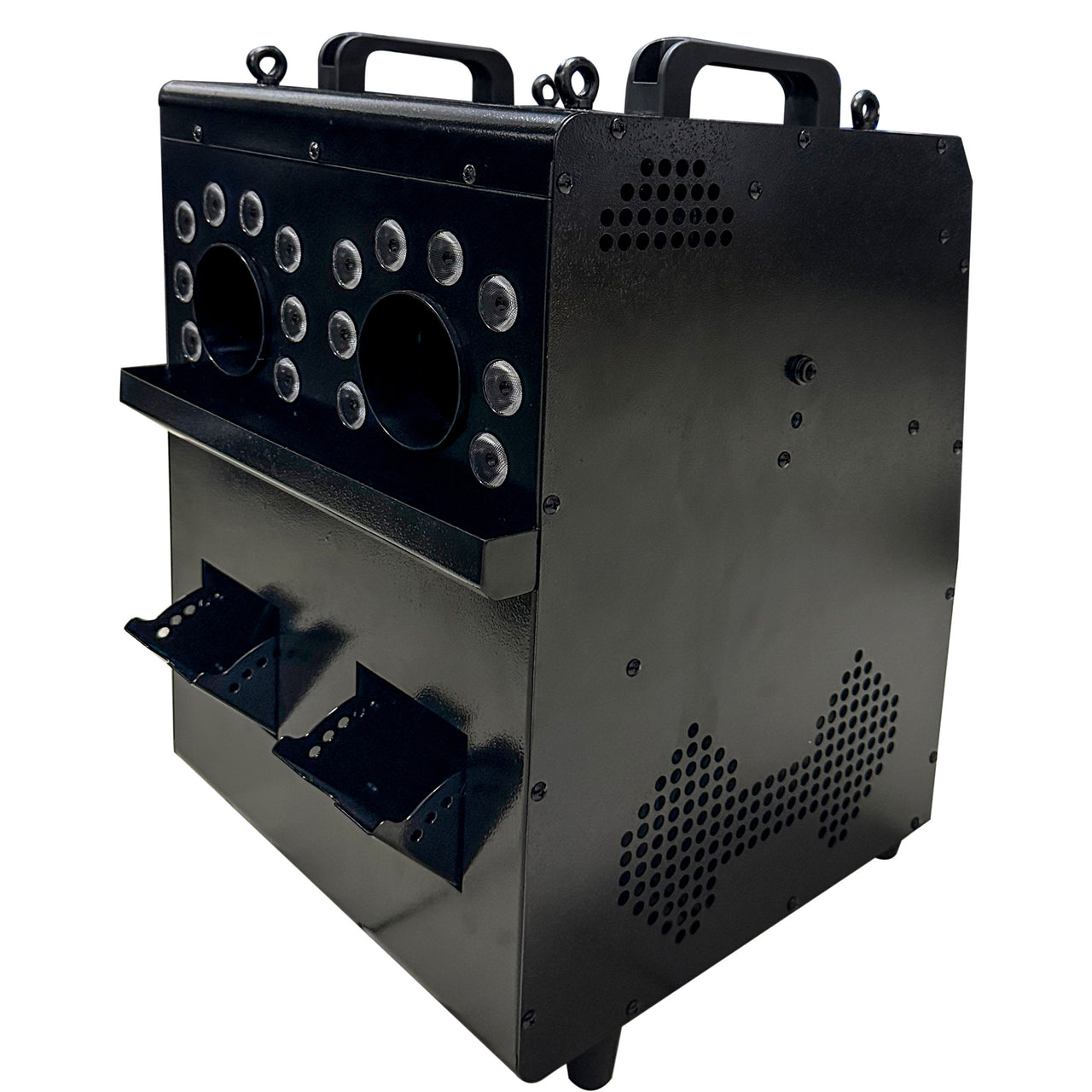 Maquina De Burbujas Alien 1200 Con Humo 200w Disparos Dobles Y 16 Leds Nebula 1200