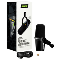 Thumbnail for Microfono Shure Dinamico Digital Para Podcaster Plus, Mv7+-k
