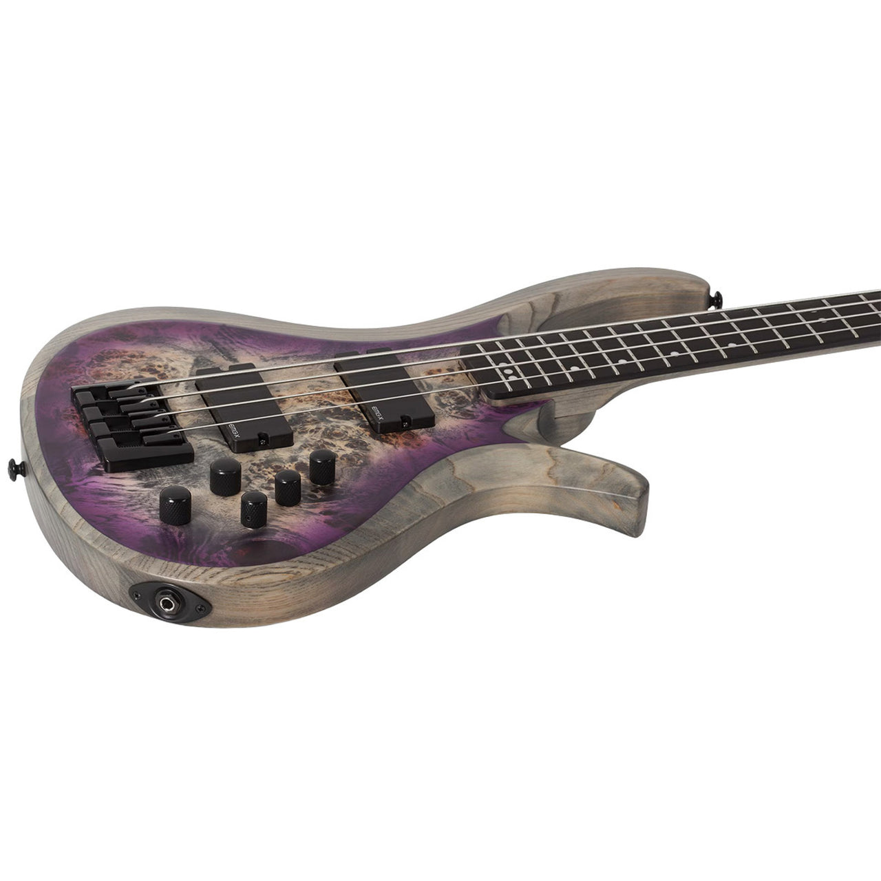 Bajo Eléctrico Schecter Riot-4 Con Construcción Bolt-on Morado