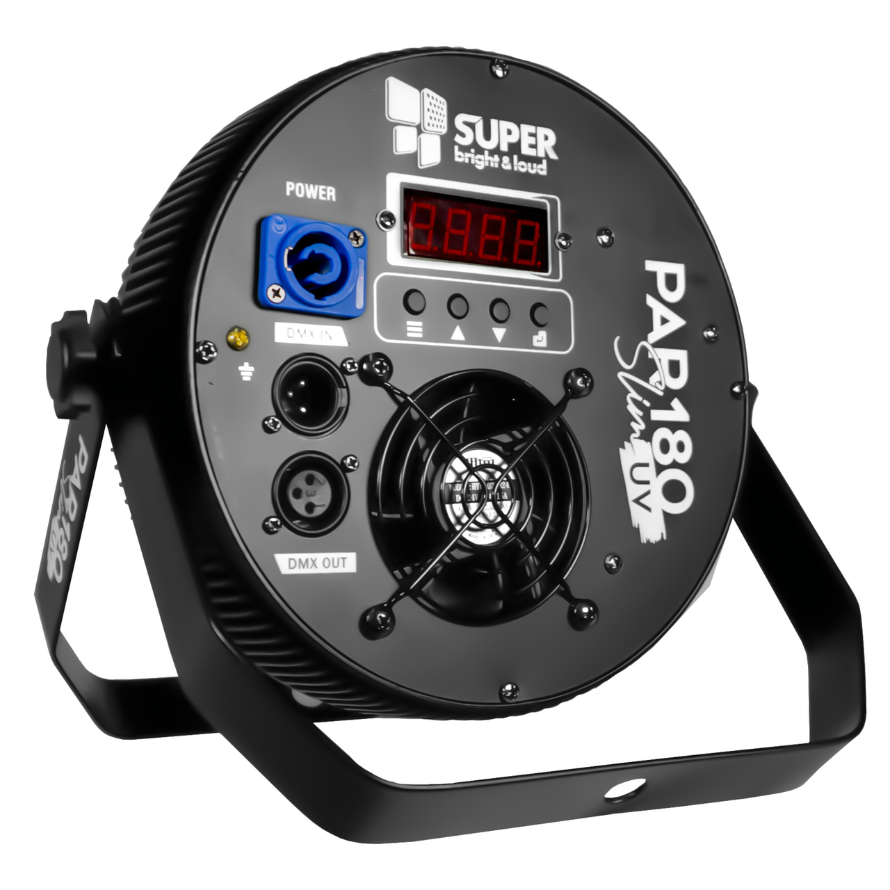 Par Led Superbright Par180 Slim Uv 18x10 Rgbwuv Interior Con 8 Piezas