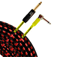 Thumbnail for CABLE CLASICA P/INSTRUMENTO PLUG A PLUG TEJIDO ESCUADRA 3 MTS. 61TJ03E