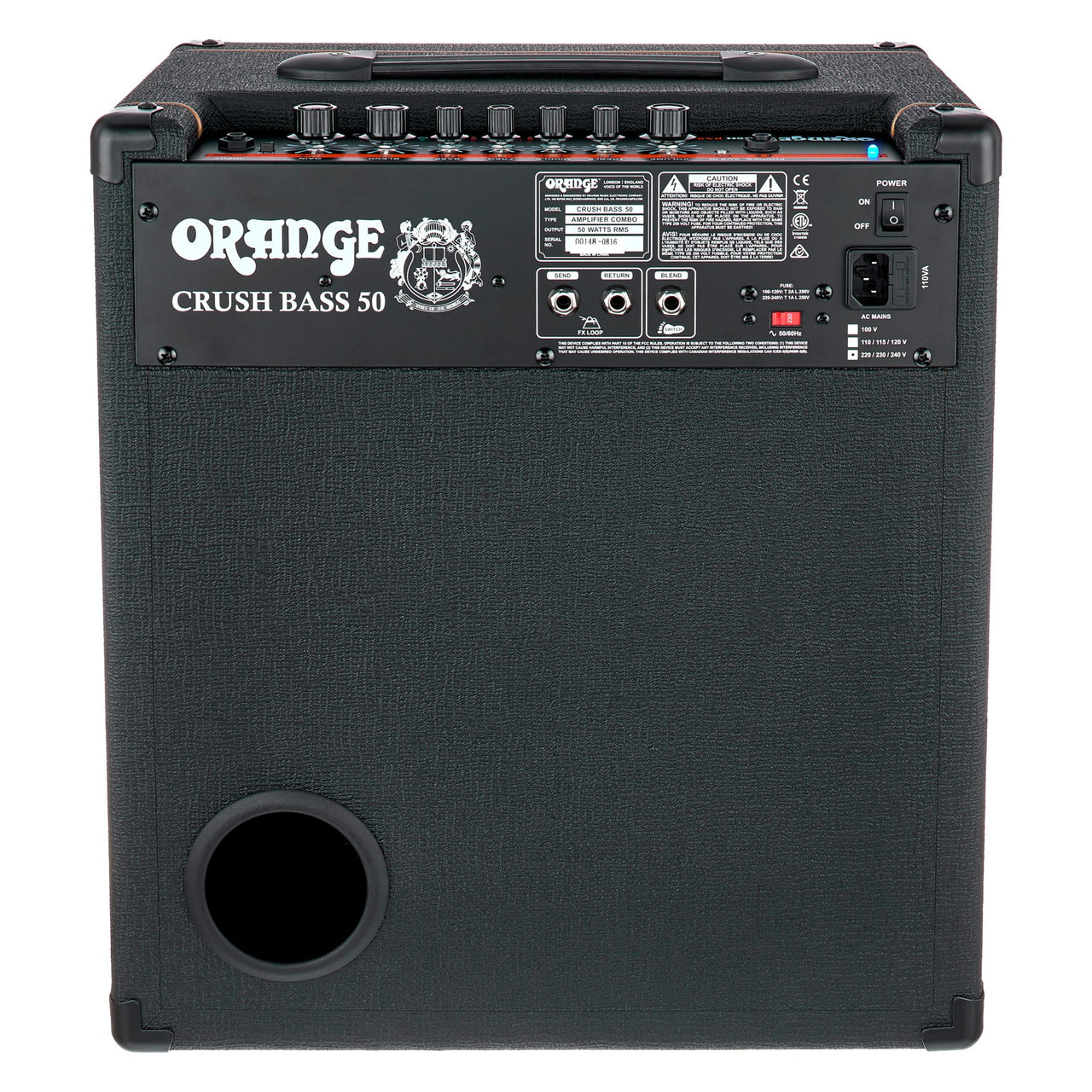 Amplificador Orange Crush Bass 50bk Para Bajo 50 Watts