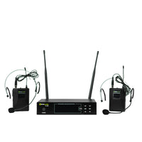 Thumbnail for Sistema microfonos Inalambricos Inovaudio Il-202 UHF Receptor Dos Diademas Dos Bodypack