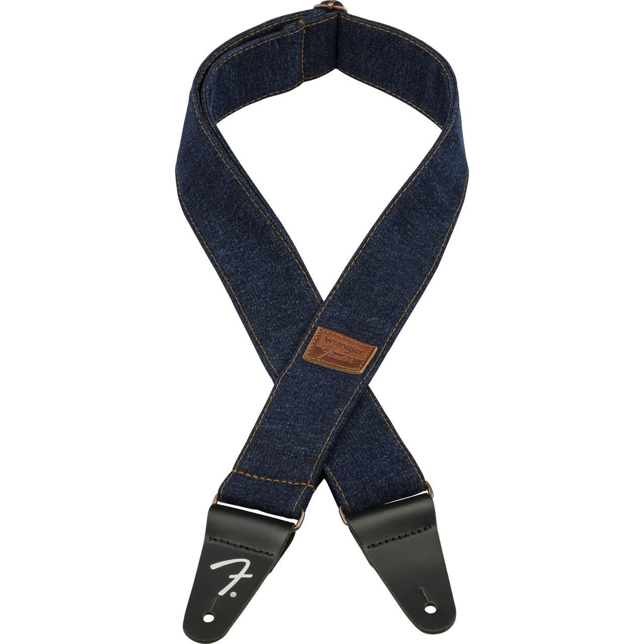 Thaly Fender Para Guitarra Logo Denim Strap Dark Indigo 0990638013