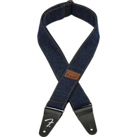 Thumbnail for Thaly Fender Para Guitarra Logo Denim Strap Dark Indigo 0990638013