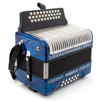 Thumbnail for Acordeon Hohner Corona Ii 31 Botones 12 Bajos Fa Sib Mib Azul A5644