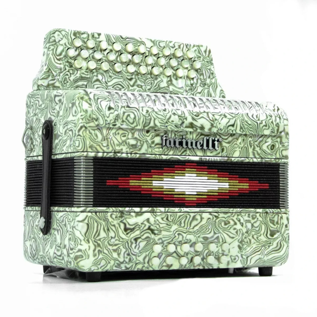 Acordeon Botones Farinelli Cebra 3012 Sol, 3012z