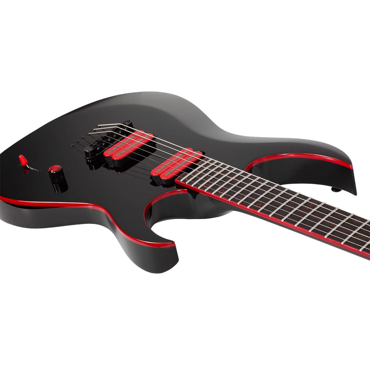 Guitarra Electrica Schecter Sunset-6 Push-Pull Voice #2 Rojo/Negro