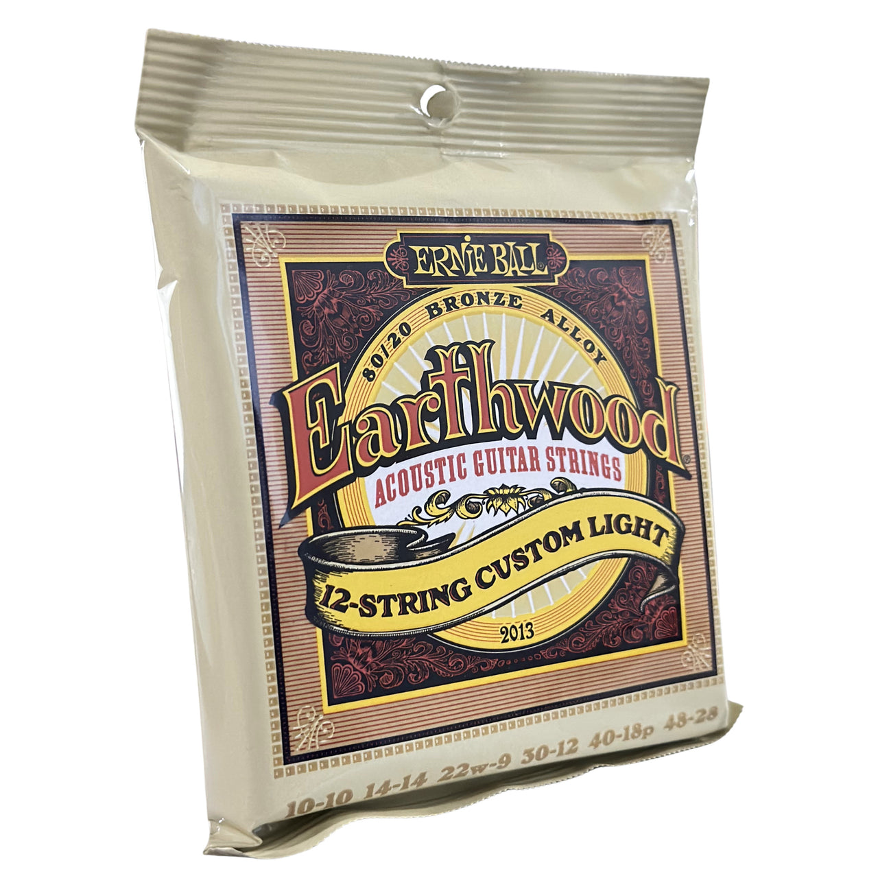 Encordadura Ernie Ball Earthwood 2013 Custom Light Para Guitarra Acustica