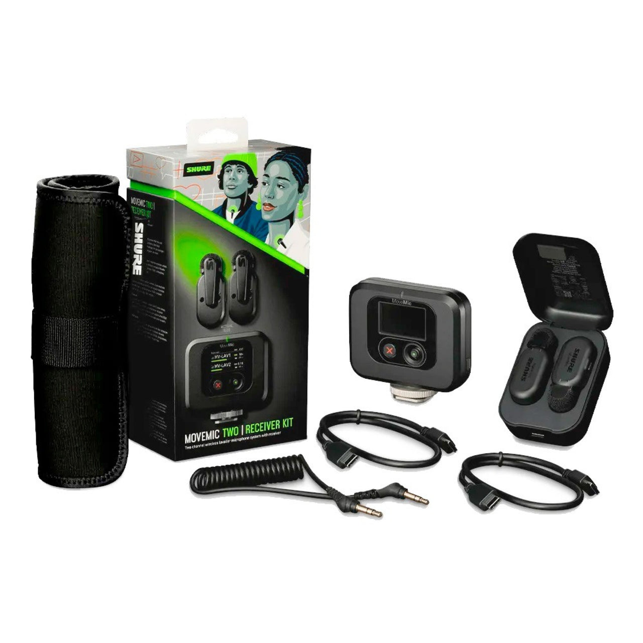 Kit Shure De Microfono Inalambrico Mv-two-kit-z7	Miniatura Con Receptor