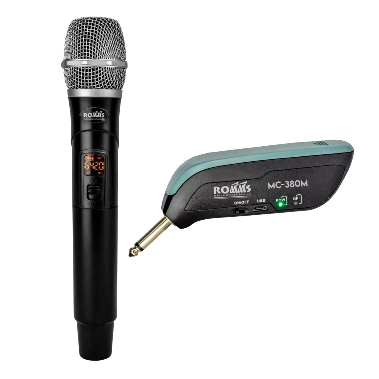 Microfono Inalambrico Romms Mc-380m De Mano Uhf