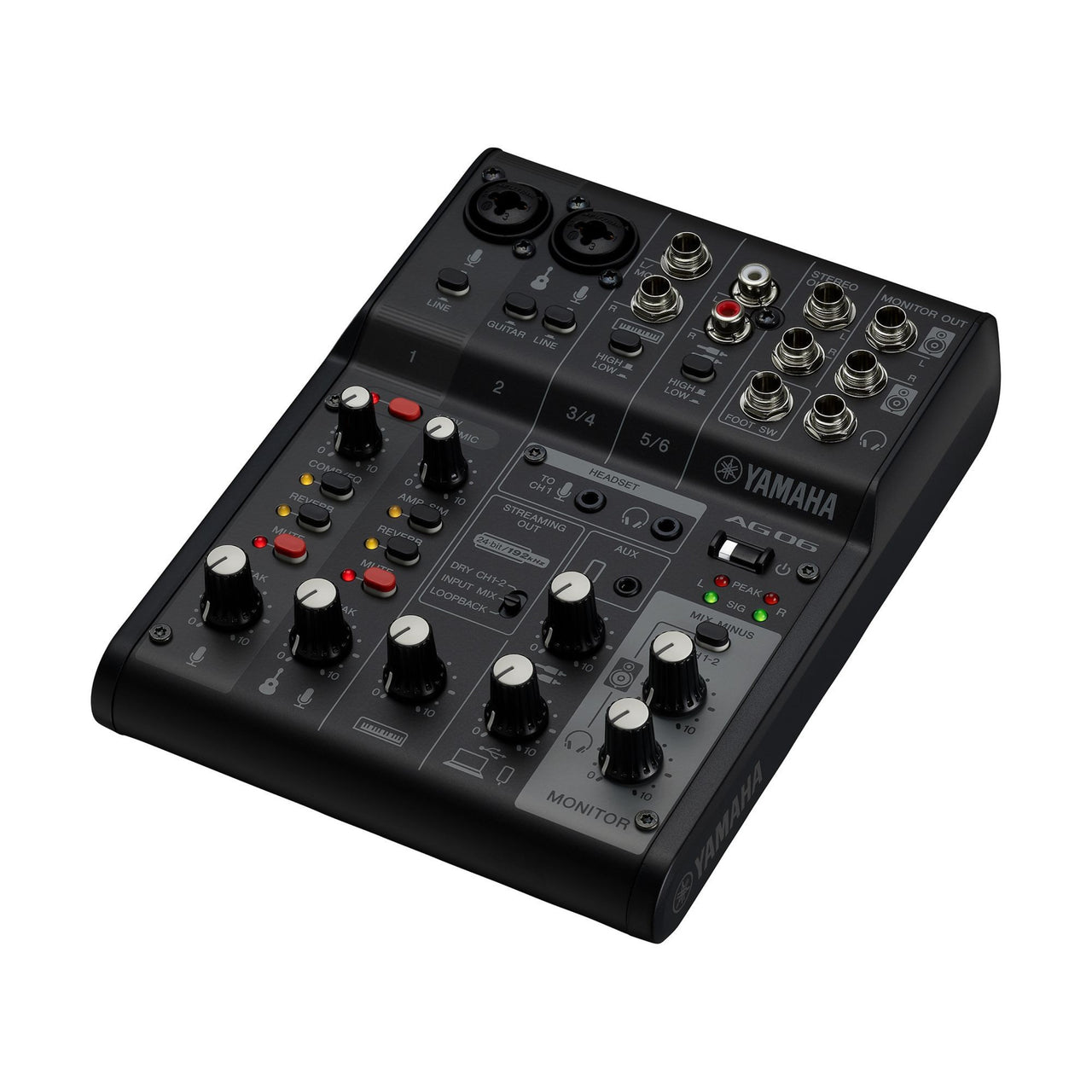 Mezcladora Yamaha Ag06mk2b 6 Canales Para Live Streaming