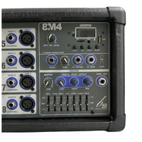 Thumbnail for CONSOLA MEZCLADORA BACK STAGE P/MICROFONOS 8 CANALES 400W, 8M4 USB