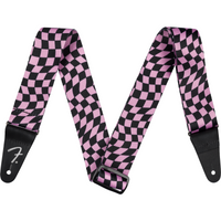 Thumbnail for Thaly Fender Wavy Checkerboard Polyester Strap Pink Para Guitarra 0990637270