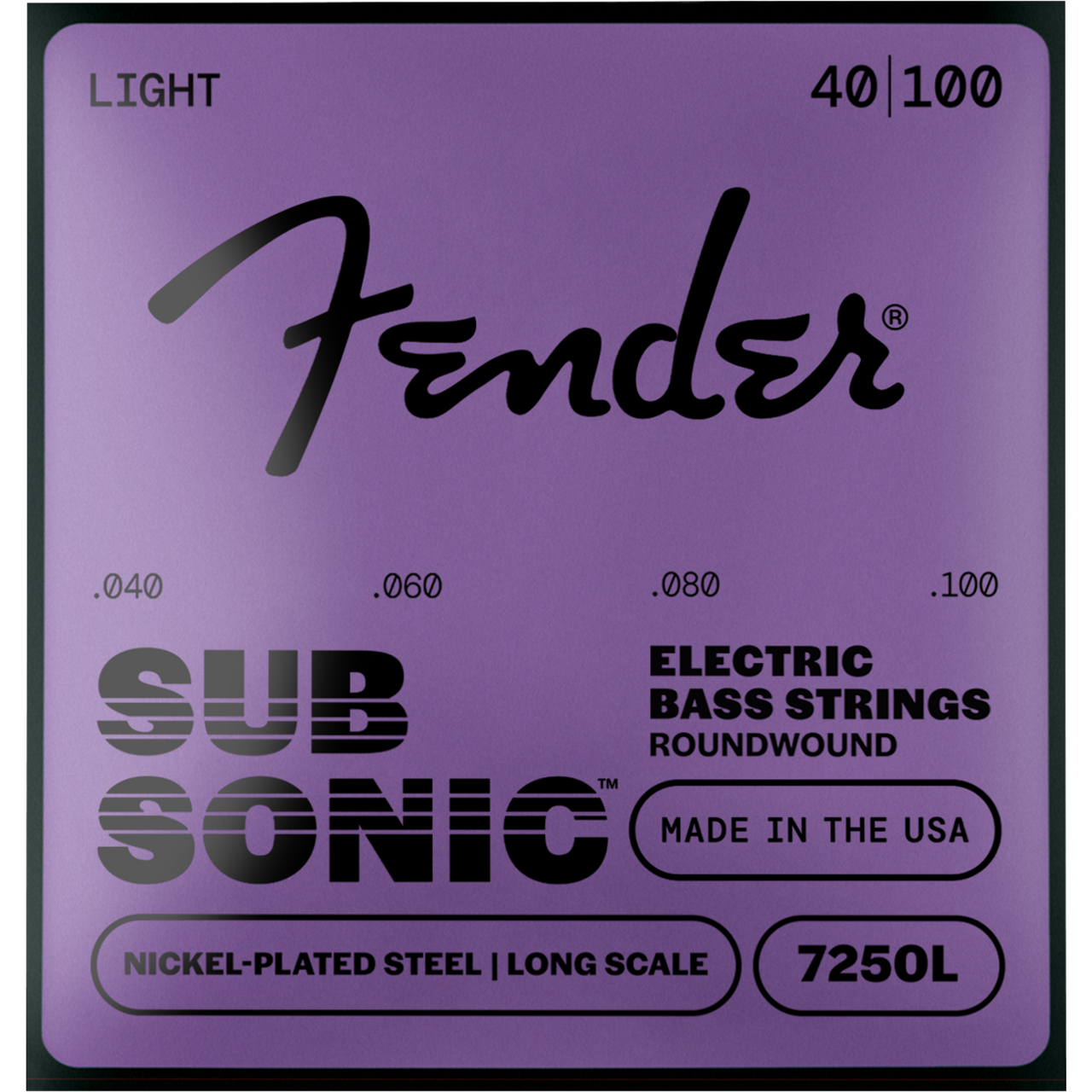 ENCORDADURA FENDER P/BAJO ELECTRICO 4CDAS. 7250L .040-.100, 0737250403