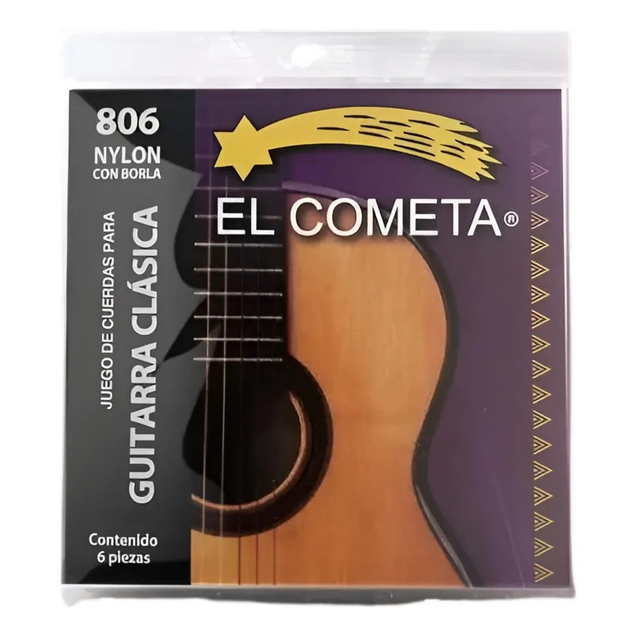ENCORDADURA EL COMETA P/GUITARRA NYLON C/BORLA, 806