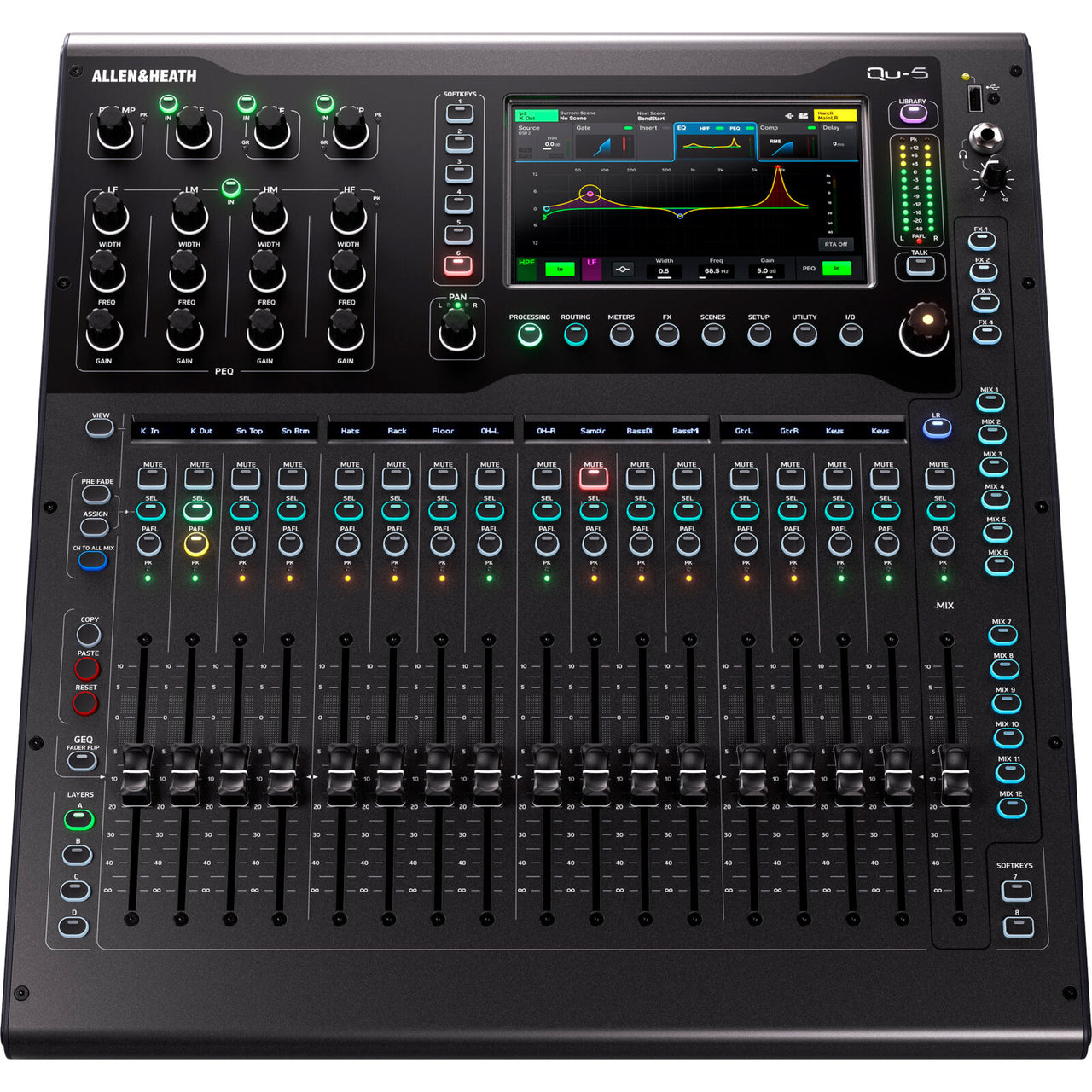 Mezcladora Digital Allen & Heath Qu-5 Con 16 Canales
