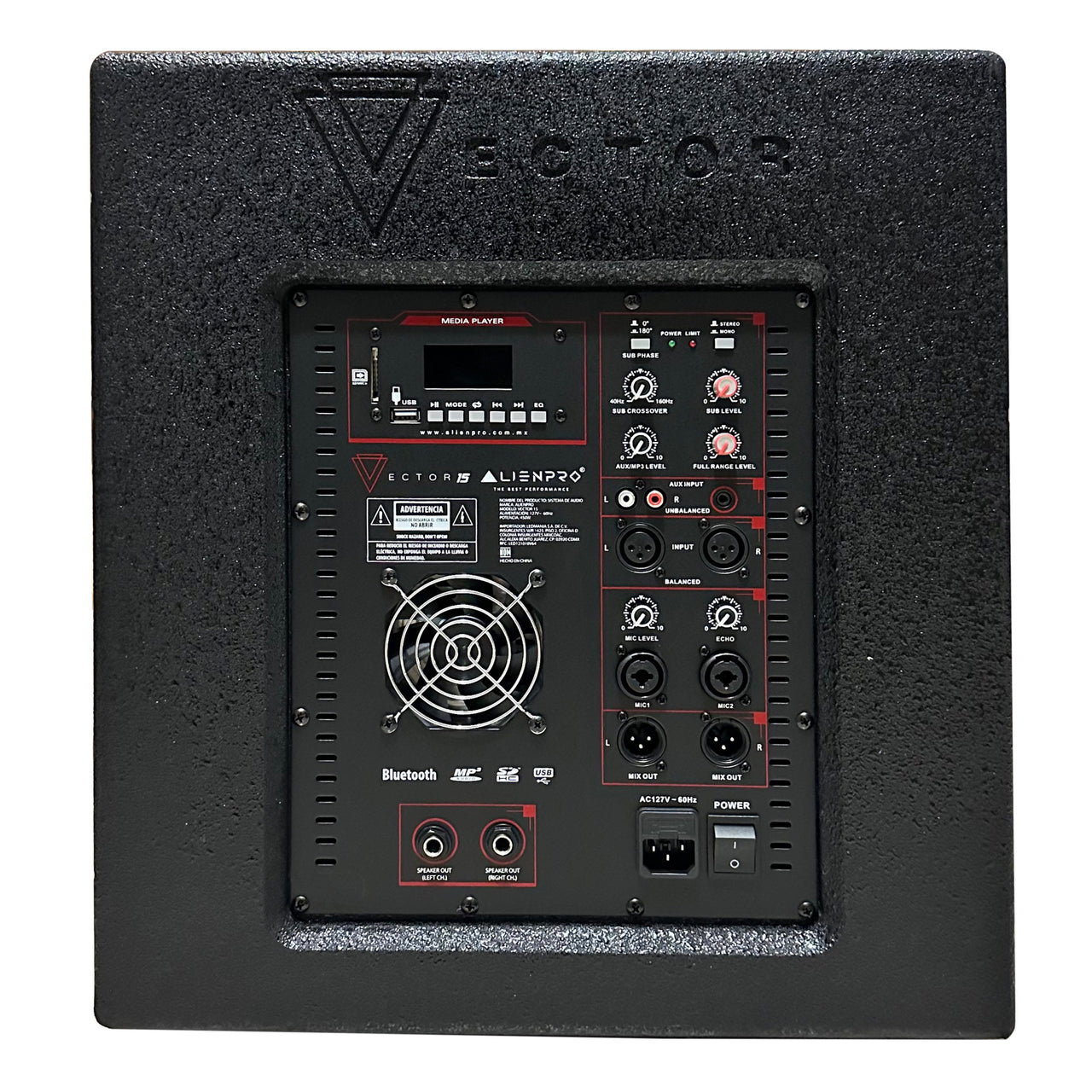 Sistema Lineal Alien Vector 15 Subwoofer De 15 Pulgadas