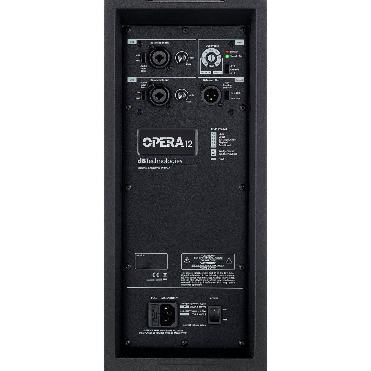 Bafle Db Technologies  Activo Autoamplificado 12", Opera 12