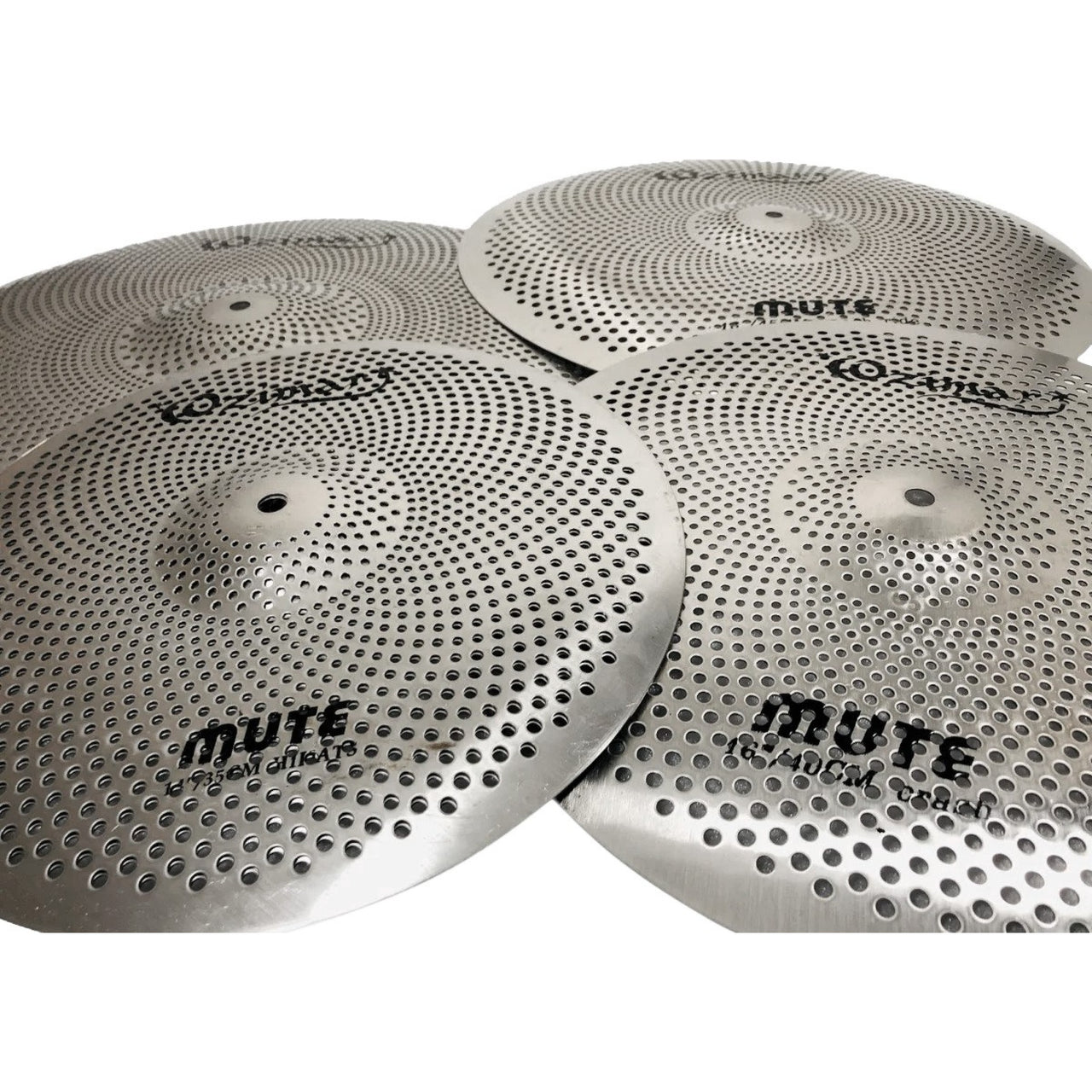 Paquet De Platillos Ozimar Mute-cymbal-set 14 Hithats 16 Crash 18 Crash Ride 20 Ride