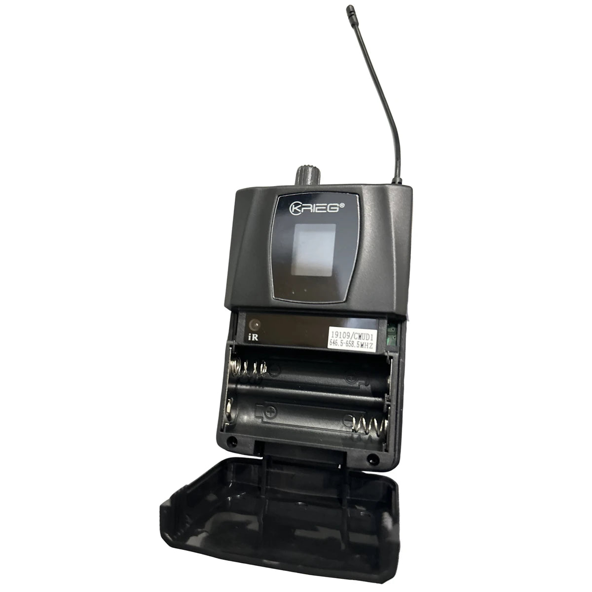 MICROFONO INALAMBRICO KRIEG DIADEMA UHF 16CH RECARGABLE(631-643-646-658 Mhz), KM-25Di