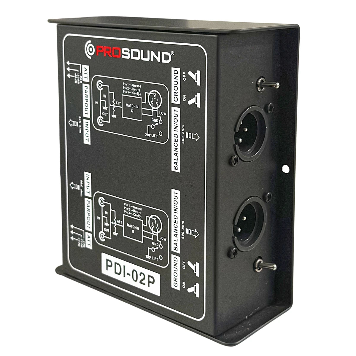 Caja Directa Prosound PDI-02P Pasiva De 2 Canales