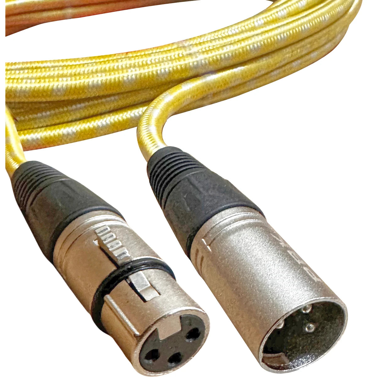 Cable Evolution EVCC-6D Para Microfono Canon A Canon 6M DORADO Con Blanco
