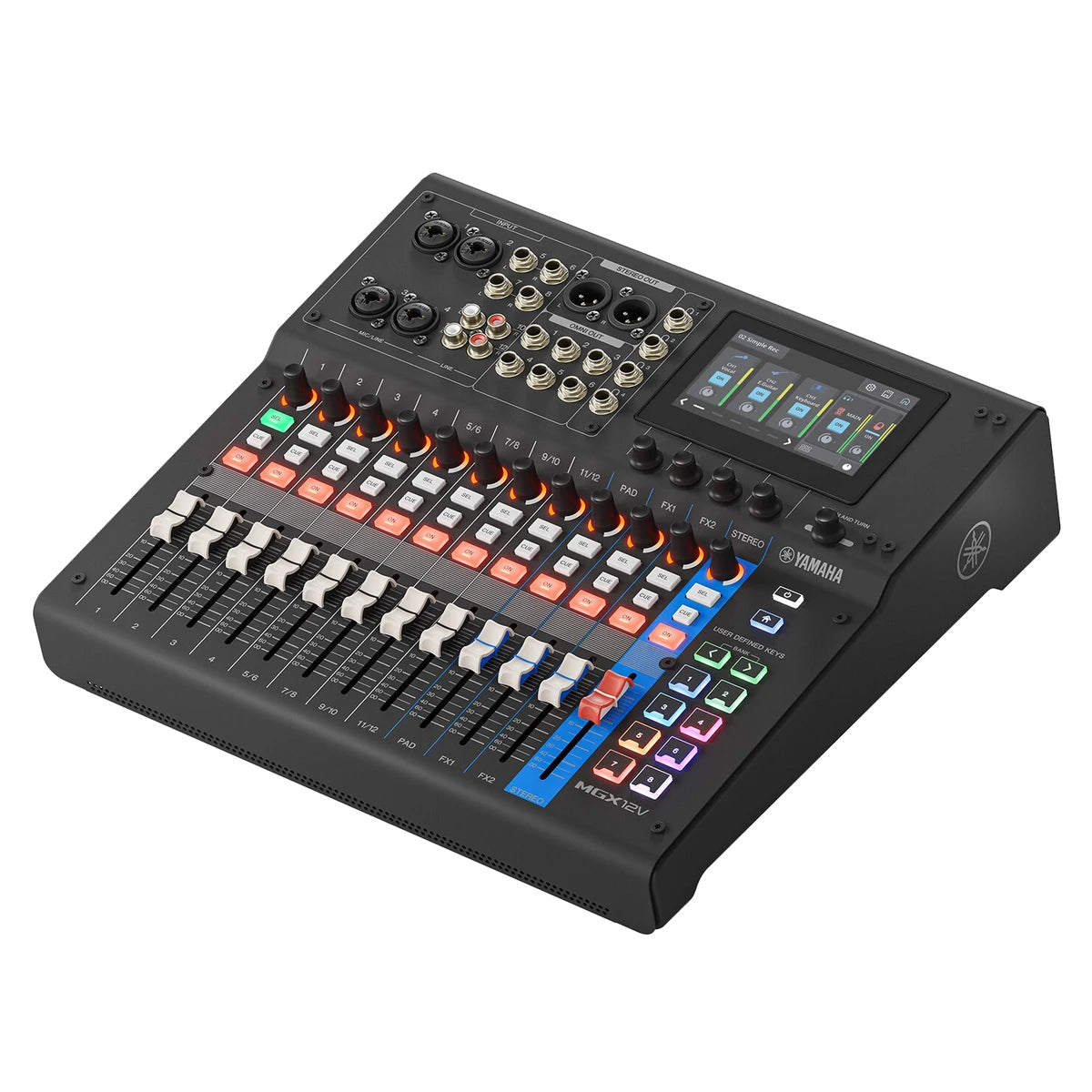 Consola Yamaha MGX12VB De Mezcla Digital 12 Canales Black