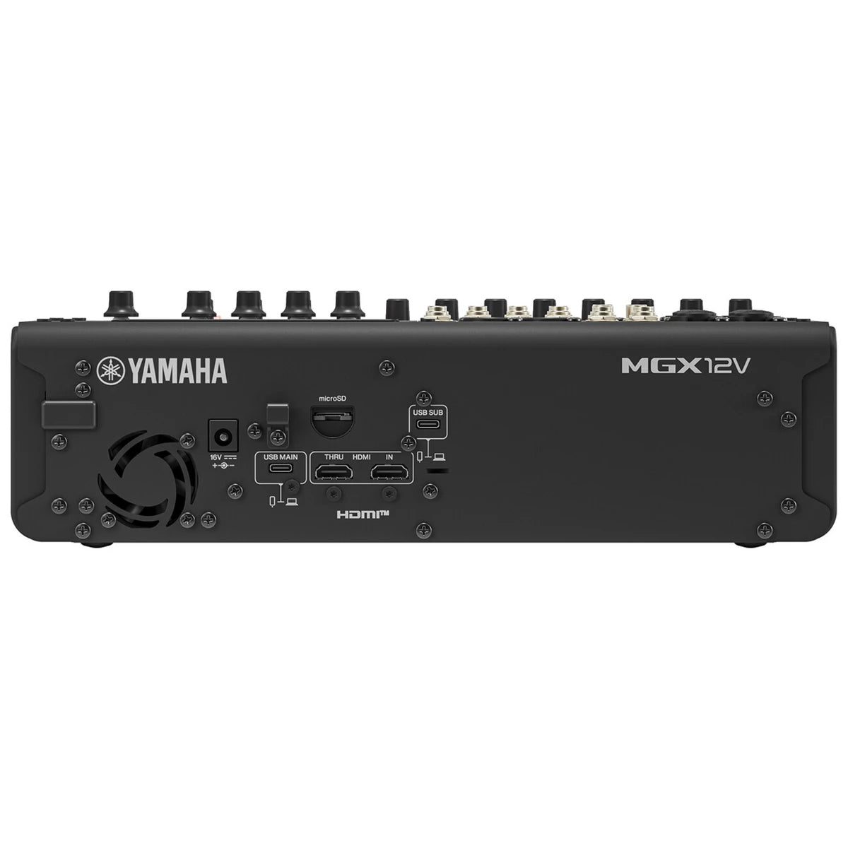 Consola Yamaha MGX12VB De Mezcla Digital 12 Canales Black