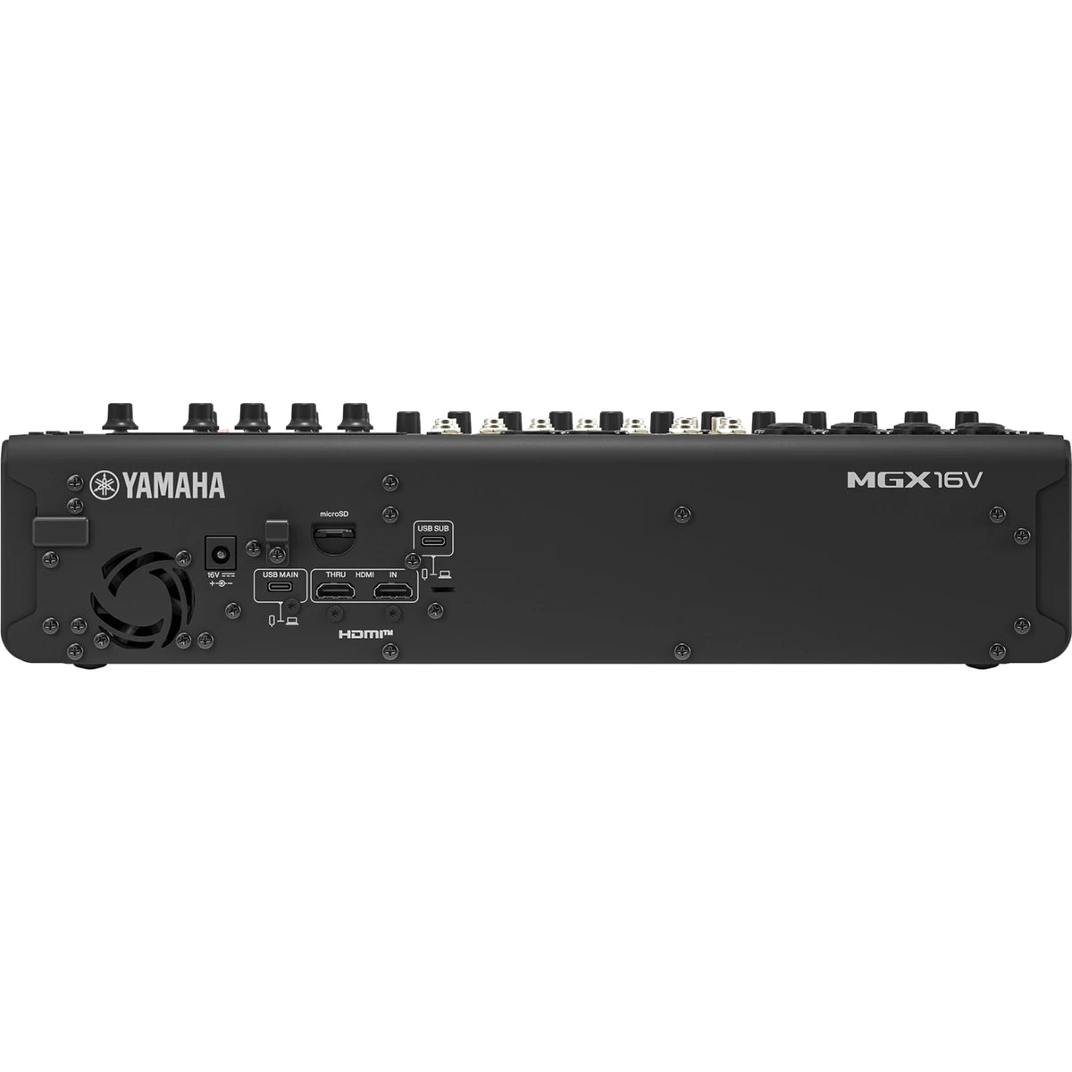 Consola Yamaha MGX16VB De Mezcla Digital 16 Canales Interfaz De Video Black