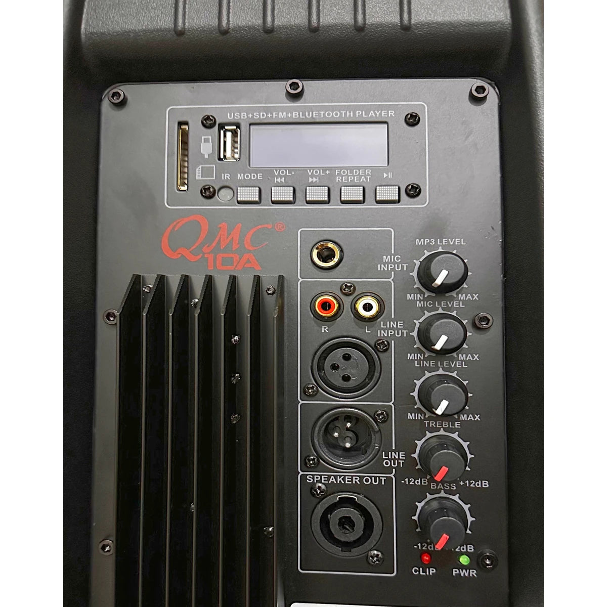 BAFLE QMC 10" ACTIVO C/BLUETOOTH Y MP3, QMC-10A