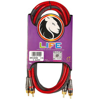 Thumbnail for Cable Life 2RR-2DOB 2 Rca A 2 Rca 2 Metros