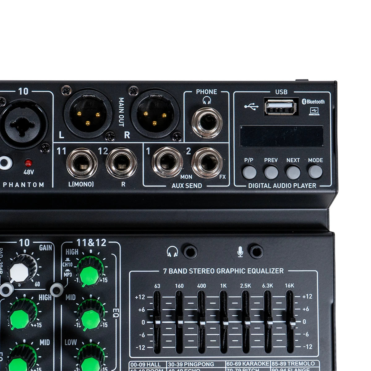 Mezcladora Prosound 12 Canales PAMX-12RS Con Efectos